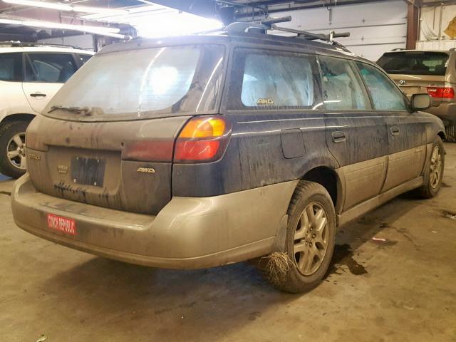 4S3BH6653Y6660856 - 2000 SUBARU LEGACY OUT BLUE photo 4