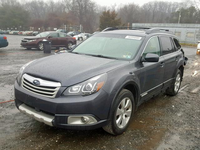 4S4BRDLC7B2374538 - 2011 SUBARU OUTBACK 3. GRAY photo 2