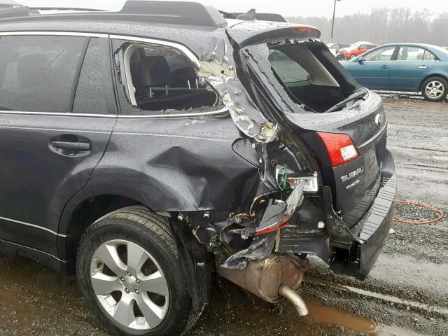 4S4BRDLC7B2374538 - 2011 SUBARU OUTBACK 3. GRAY photo 9