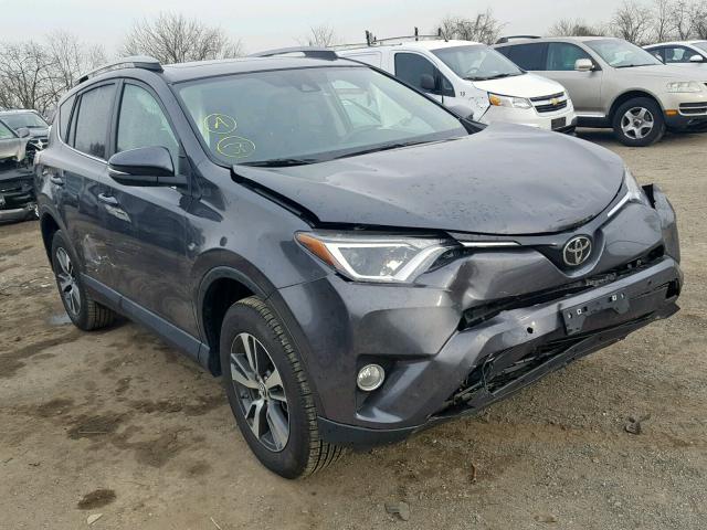 2T3RFREVXHW670659 - 2017 TOYOTA RAV4 XLE GRAY photo 1