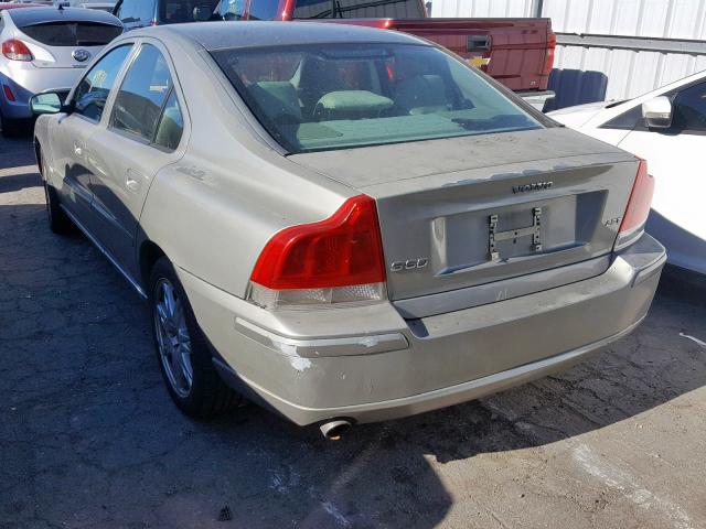 YV1RS592562518633 - 2006 VOLVO S60 2.5T GRAY photo 3