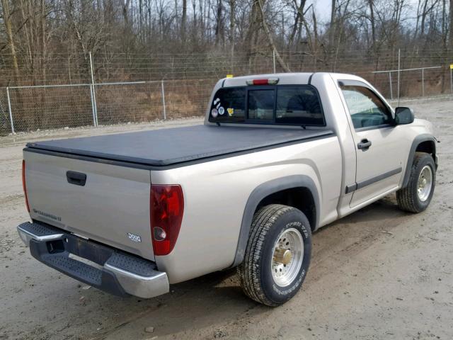 1GCCS149688146647 - 2008 CHEVROLET COLORADO TAN photo 4