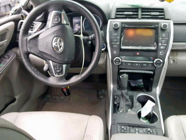 4T1BD1FK1FU161384 - 2015 TOYOTA CAMRY HYBR CHARCOAL photo 9