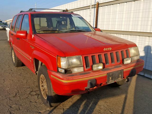 1J4GZ78YXRC325980 - 1994 JEEP GRAND CHER RED photo 1