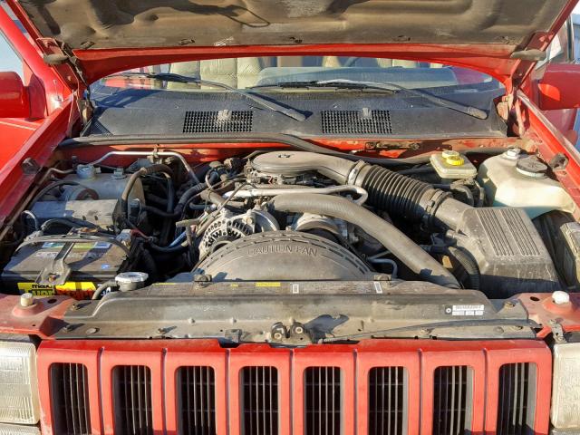 1J4GZ78YXRC325980 - 1994 JEEP GRAND CHER RED photo 7