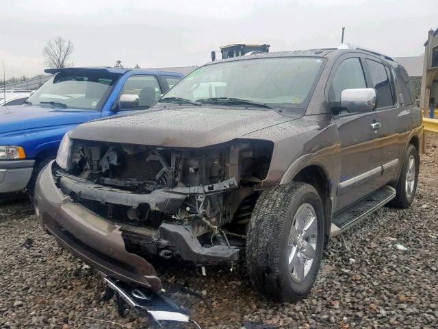 5N1BA0NE2DN614868 - 2013 NISSAN ARMADA PLA BROWN photo 2