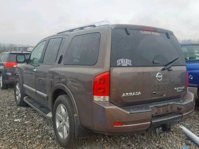 5N1BA0NE2DN614868 - 2013 NISSAN ARMADA PLA BROWN photo 3