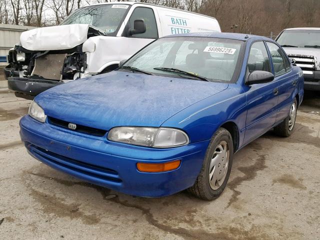 1Y1SK5269VZ459723 - 1997 GEO PRIZM BLUE photo 2