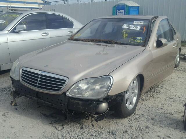 WDBNG75J62A225482 - 2002 MERCEDES-BENZ S 500 GOLD photo 2