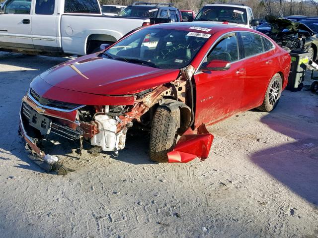 1G1ZH5SX0GF289372 - 2016 CHEVROLET MALIBU PRE RED photo 2