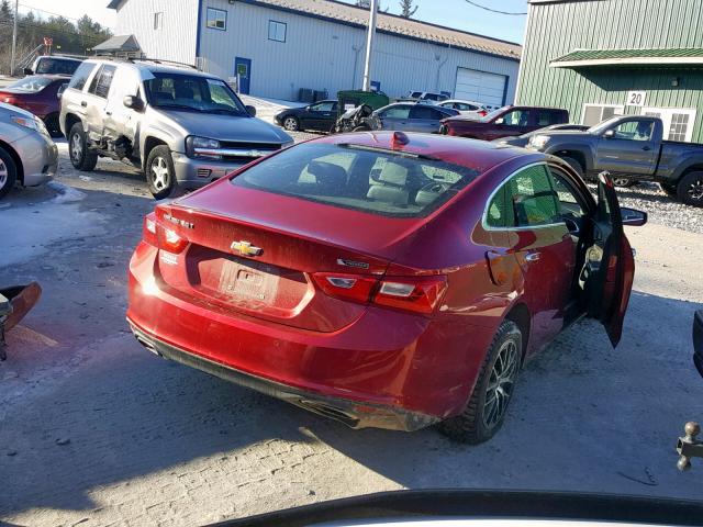 1G1ZH5SX0GF289372 - 2016 CHEVROLET MALIBU PRE 红色 照片 4
