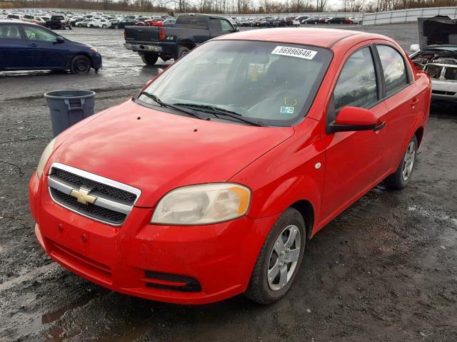 KL1TD566X8B041866 - 2008 CHEVROLET AVEO BASE Қызыл фото 2
