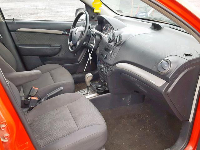 KL1TD566X8B041866 - 2008 CHEVROLET AVEO BASE Қызыл фото 5