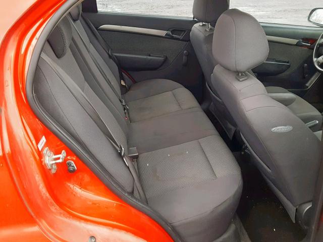 KL1TD566X8B041866 - 2008 CHEVROLET AVEO BASE Қызыл фото 6