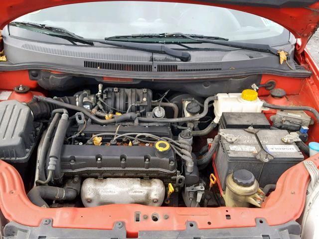 KL1TD566X8B041866 - 2008 CHEVROLET AVEO BASE Қызыл фото 7
