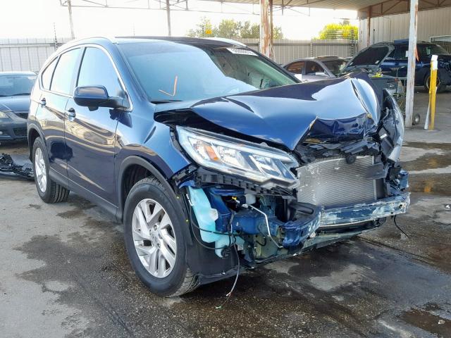 2HKRM3H71GH542655 - 2016 HONDA CR-V EXL BLUE photo 1