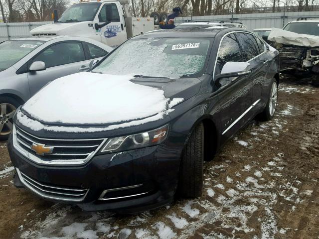 2G1165S35F9241924 - 2015 CHEVROLET IMPALA LTZ BLACK photo 2