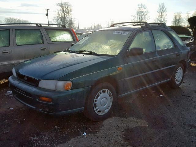 JF1GF4353VH817330 - 1997 SUBARU IMPREZA L GREEN photo 2