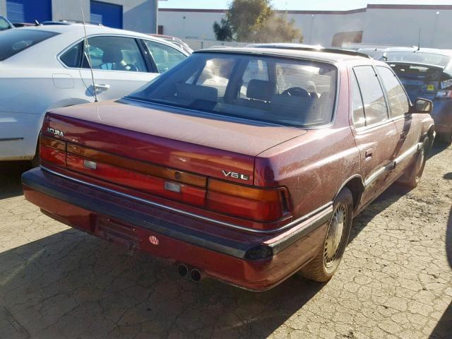 JH4KA4663LC016042 - 1990 ACURA LEGEND L RED photo 4