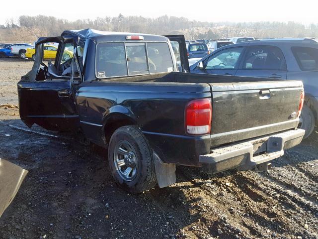 1FTYR10C0YTA55809 - 2000 FORD RANGER BLACK photo 3