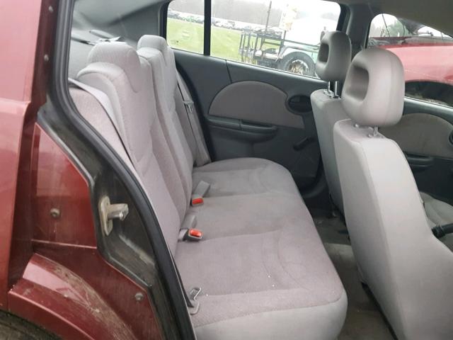 1G8AF52FX3Z169289 - 2003 SATURN ION LEVEL BURGUNDY photo 6
