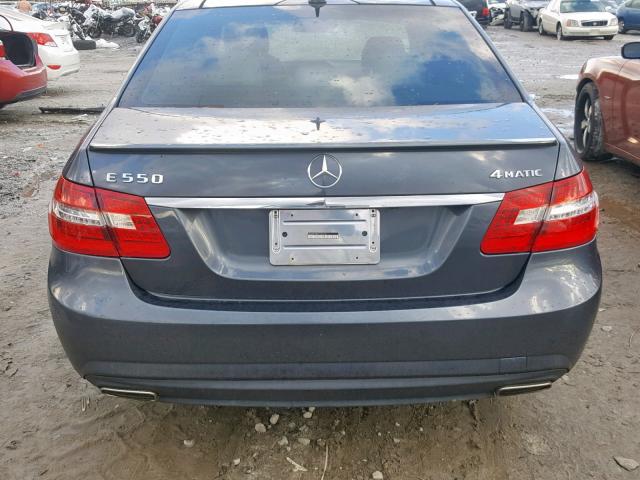 WDDHF9BB1CA610711 - 2012 MERCEDES-BENZ E 550 4MAT GRAY photo 9