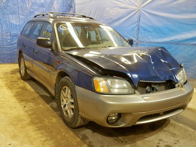 4S3BH675947602060 - 2004 SUBARU LEGACY OUT BLUE photo 1