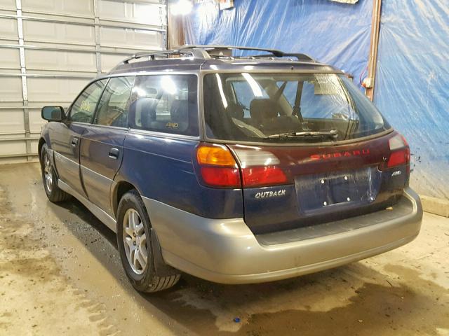 4S3BH675947602060 - 2004 SUBARU LEGACY OUT BLUE photo 3