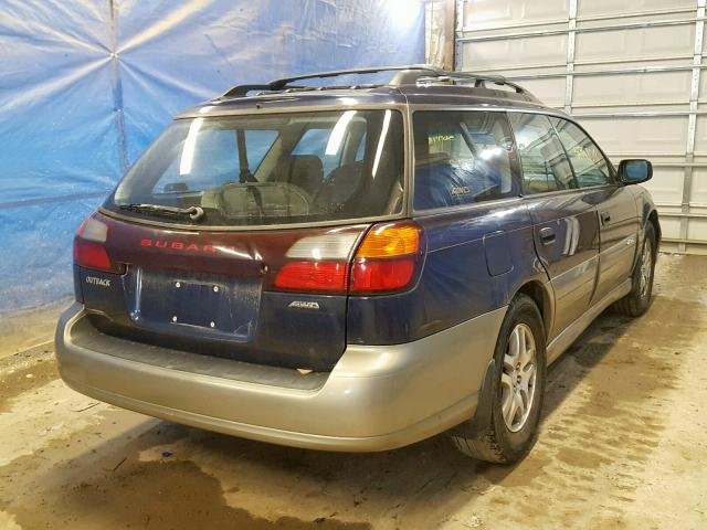 4S3BH675947602060 - 2004 SUBARU LEGACY OUT BLUE photo 4