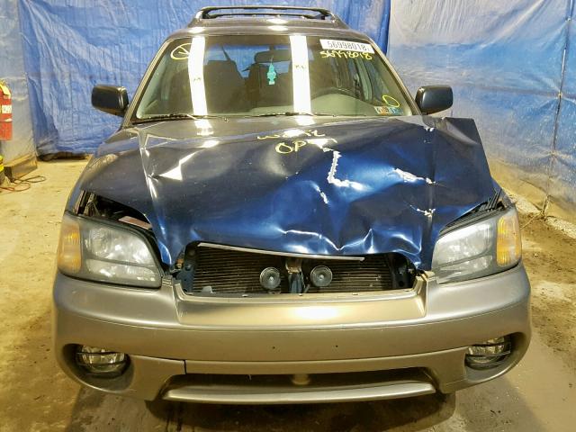 4S3BH675947602060 - 2004 SUBARU LEGACY OUT BLUE photo 9