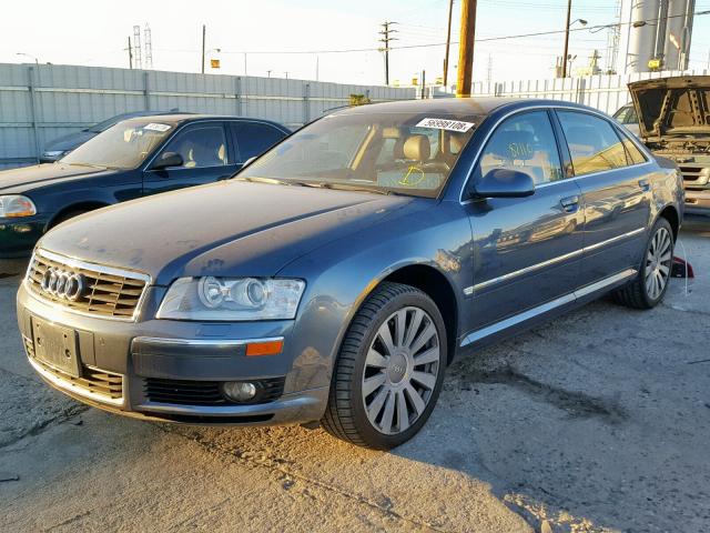 WAUML44E84N010951 - 2004 AUDI A8 L QUATT BLUE photo 2