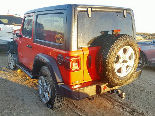 1C4GJXAG9JW235494 - 2018 JEEP WRANGLER S RED photo 3