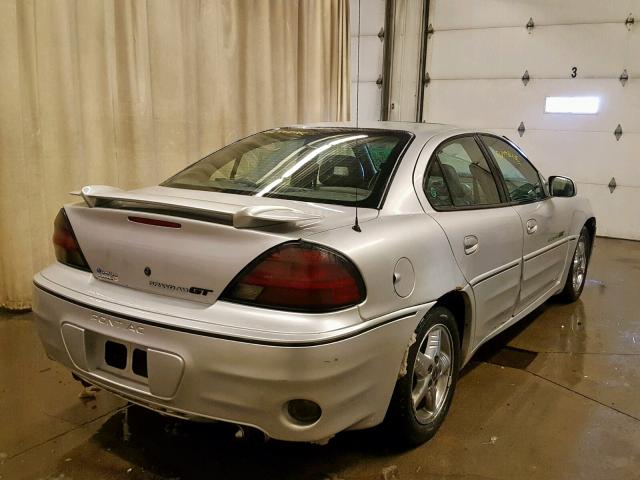 1G2NW52E11C276928 - 2001 PONTIAC GRAND AM G SILVER photo 4