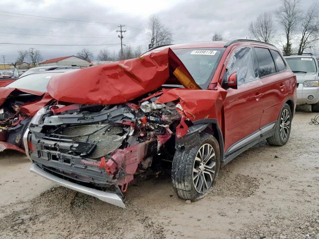 JA4AD3A37GZ063955 - 2016 MITSUBISHI OUTLANDER RED photo 2