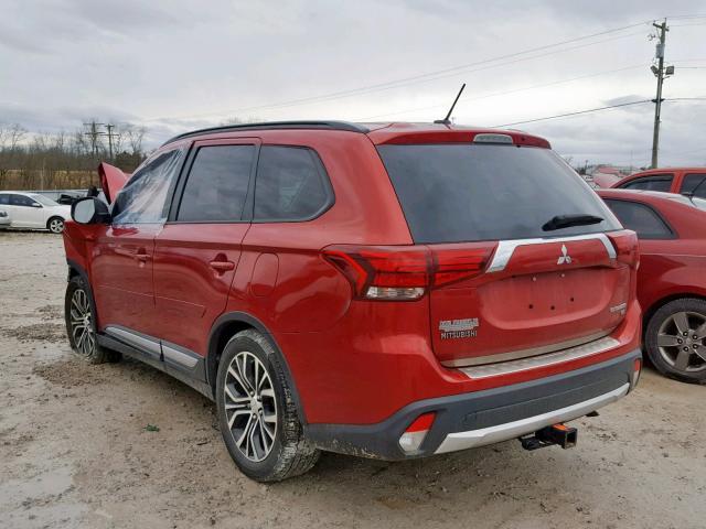 JA4AD3A37GZ063955 - 2016 MITSUBISHI OUTLANDER RED photo 3