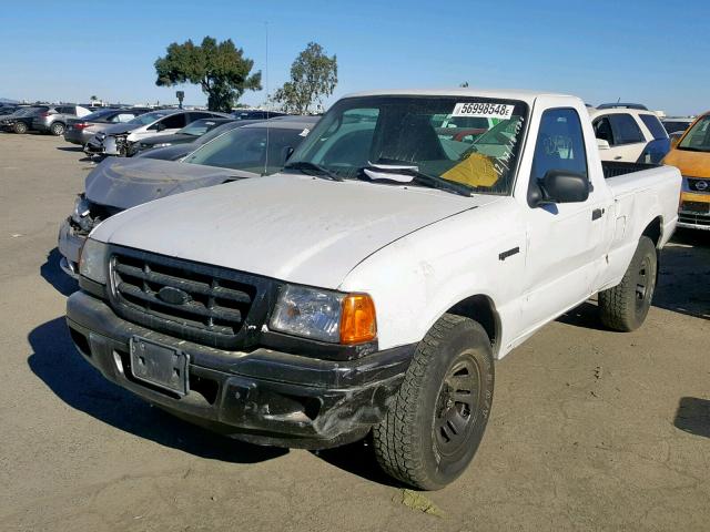 1FTYR10UX3PB20370 - 2003 FORD RANGER WHITE photo 2