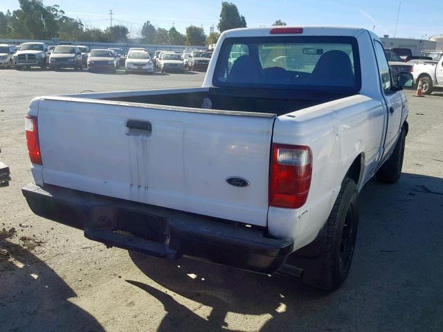 1FTYR10UX3PB20370 - 2003 FORD RANGER WHITE photo 4