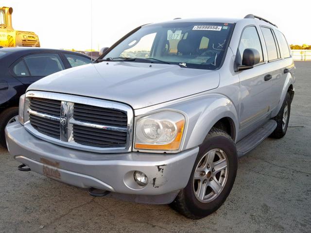 1D4HB48D44F119199 - 2004 DODGE DURANGO SL SILVER photo 2