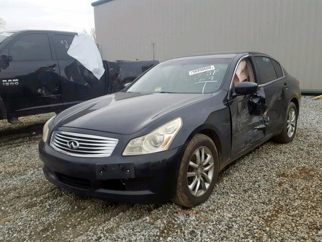 JNKCV61F39M054384 - 2009 INFINITI G37 BLACK photo 2