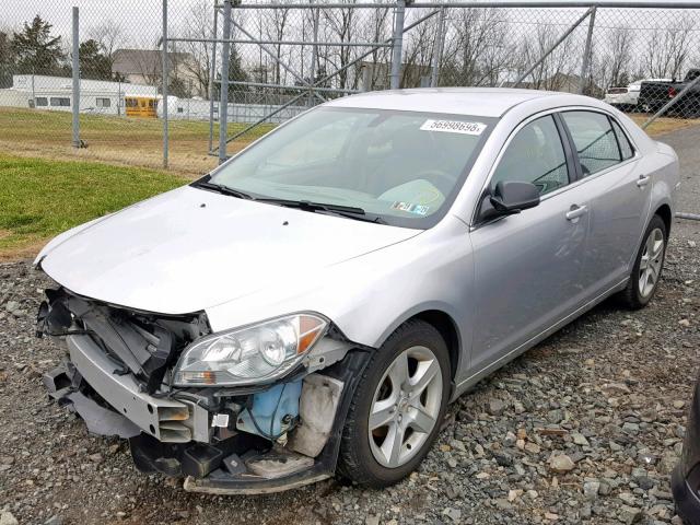 1G1ZB5EB3AF304746 - 2010 CHEVROLET MALIBU LS 银色 照片 2
