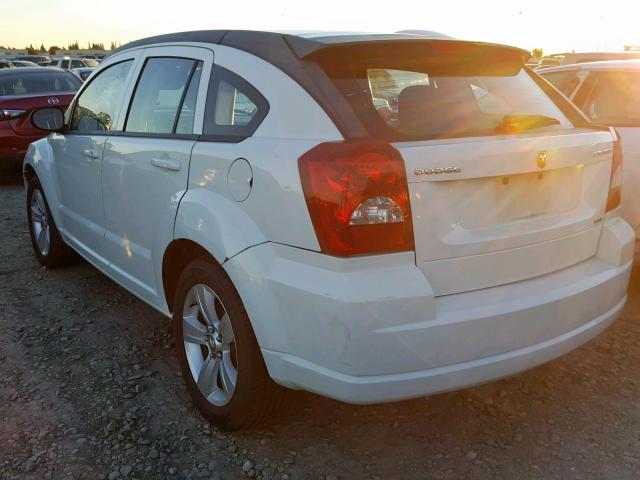 1B3CB4HA7AD586445 - 2010 DODGE CALIBER SX WHITE photo 3