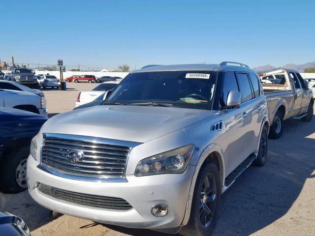 JN8AZ2NFXB9502973 - 2011 INFINITI QX56 GRAY photo 2