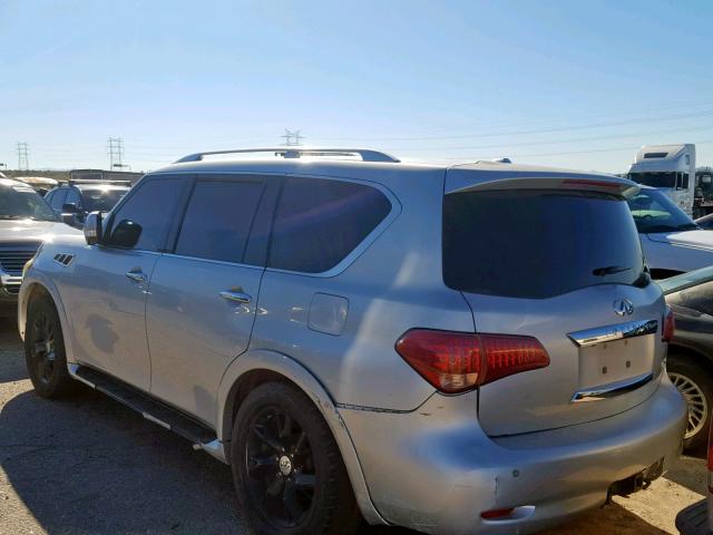 JN8AZ2NFXB9502973 - 2011 INFINITI QX56 GRAY photo 3