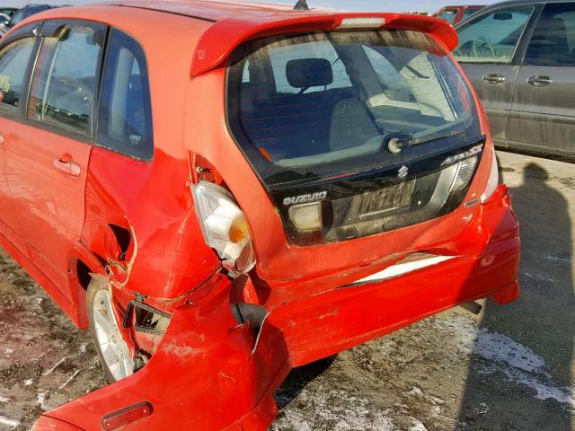 JS2RD61H665351094 - 2006 SUZUKI AERIO PREM RED photo 9