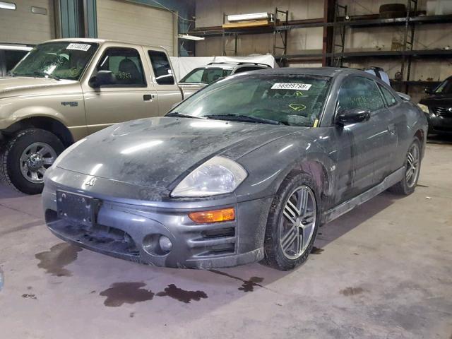 4A3AC74H33E017481 - 2003 MITSUBISHI ECLIPSE GT GRAY photo 2