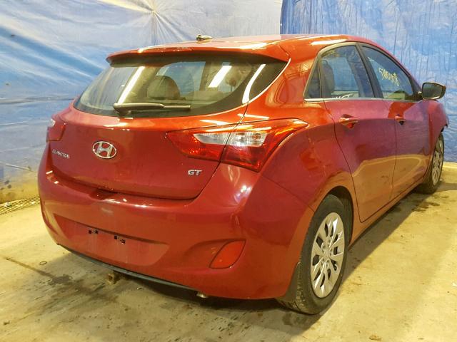 KMHD35LH8HU354131 - 2017 HYUNDAI ELANTRA GT RED photo 4