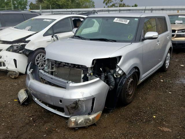 JTLKE50E081007205 - 2008 TOYOTA SCION XB 银色 照片 2