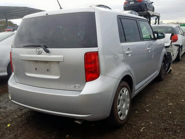 JTLKE50E081007205 - 2008 TOYOTA SCION XB 银色 照片 4