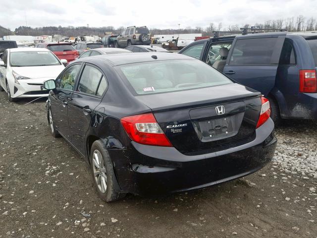 19XFB2F93CE009972 - 2012 HONDA CIVIC EXL BLACK photo 3