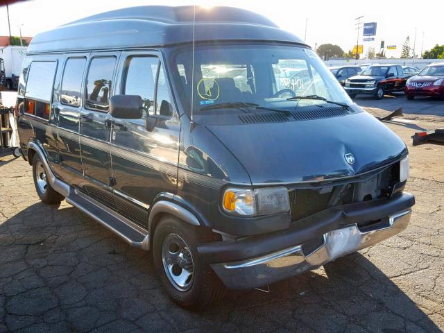 2B6HB21Y3VK598818 - 1997 DODGE RAM VAN B2 GREEN photo 1